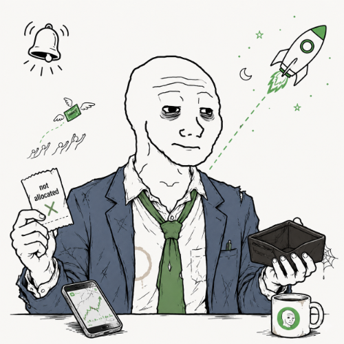 IPOOR PFP mascot with not allocated ticket